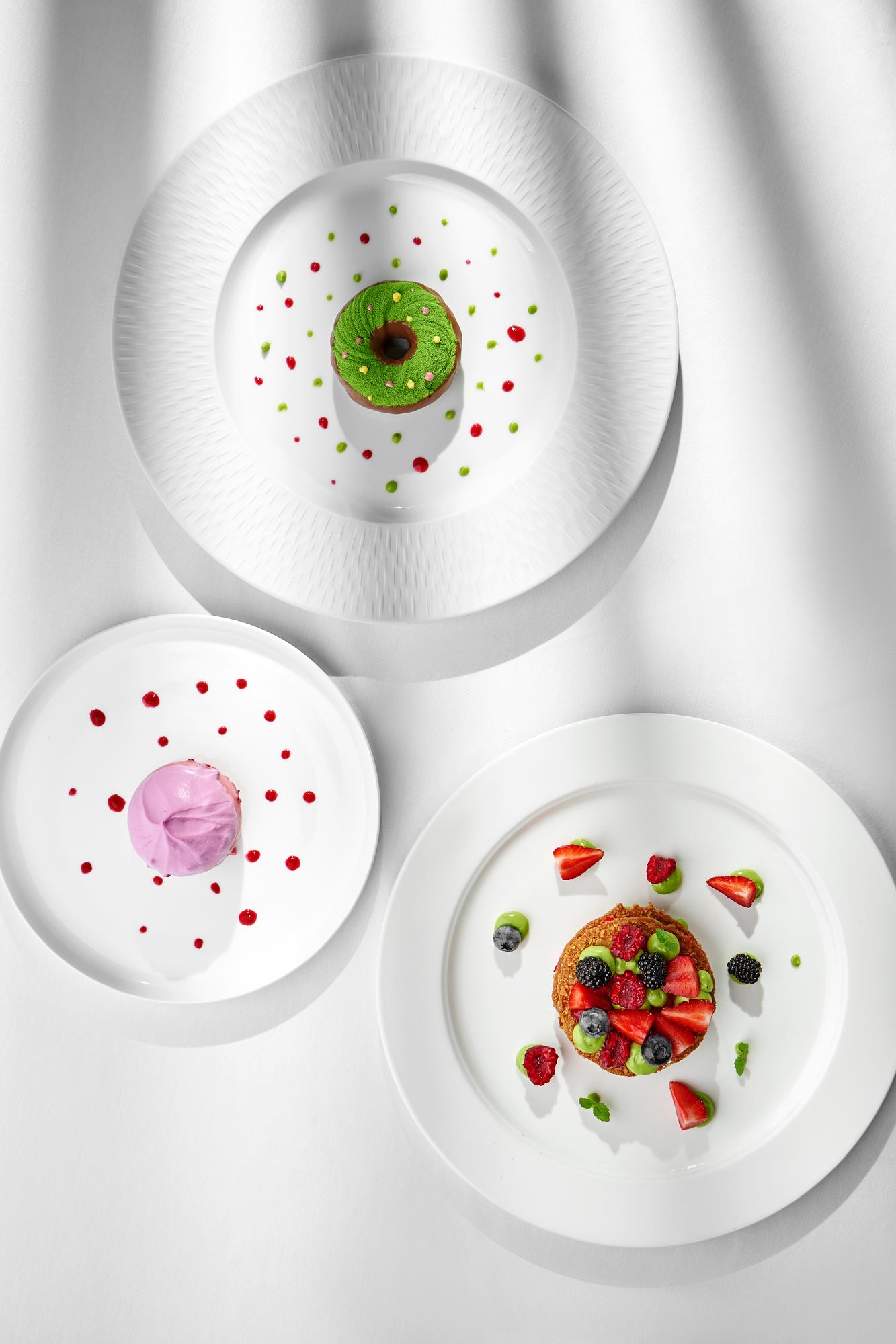 Set of plated dishes for workshop pricing